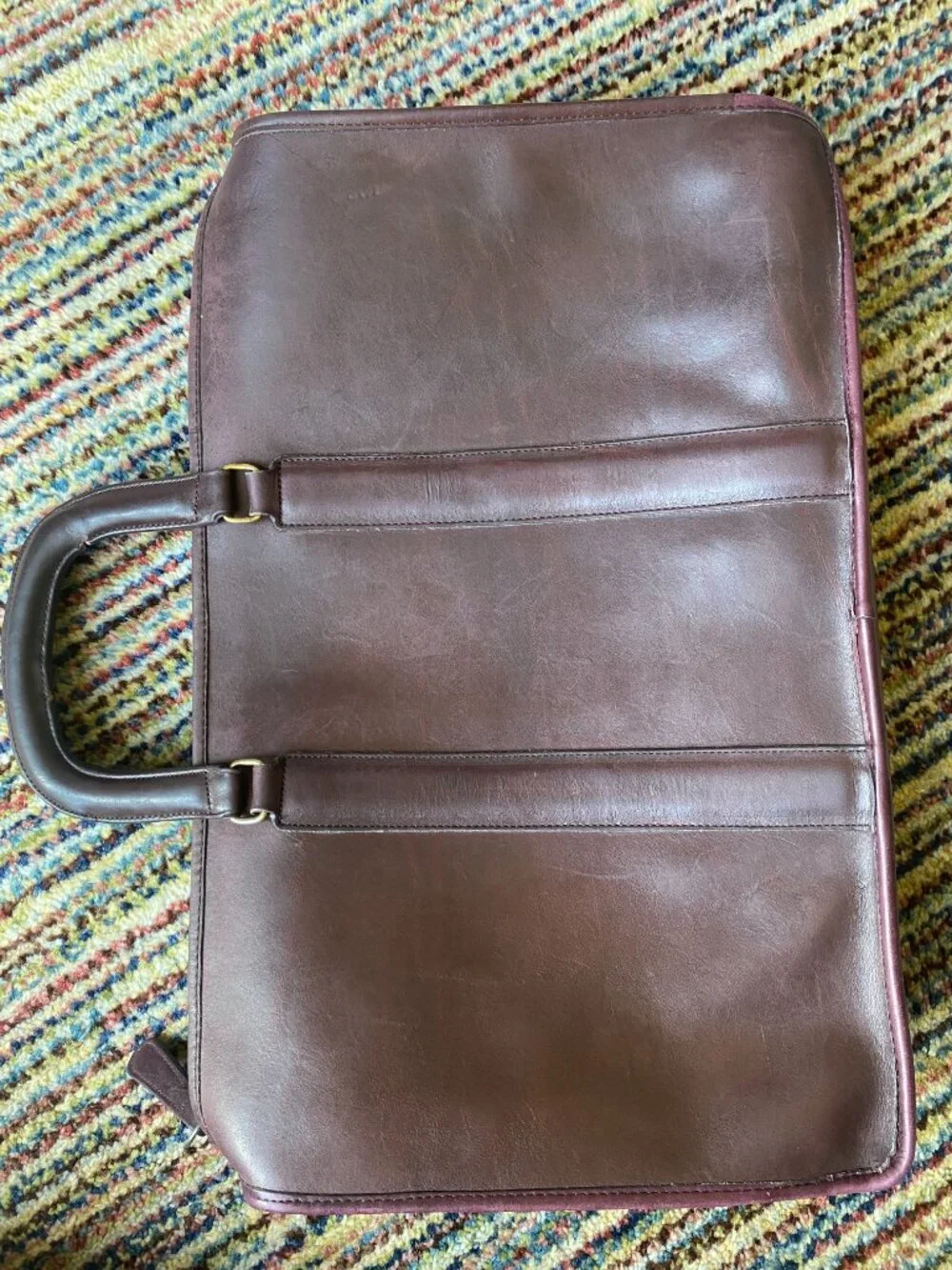 Vintage NYC Era Burgundy Coach (1985 Winter Catalog) Briefcase Attache Bag - Picture 6 of 15